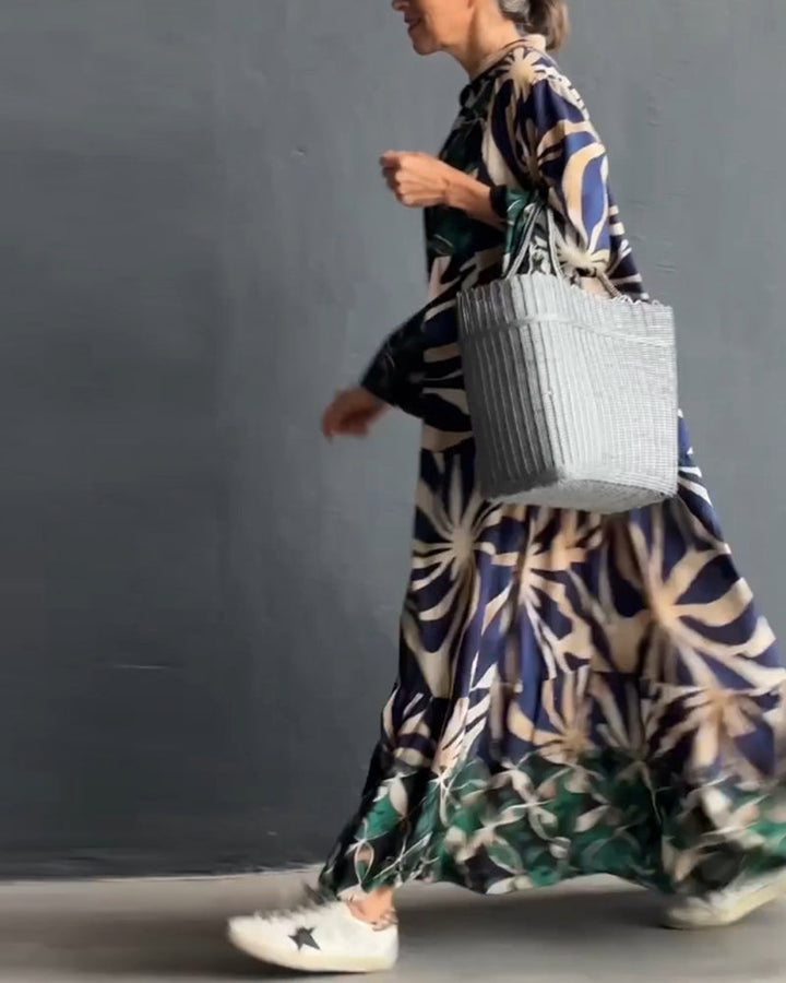 Robe de vacances ample imprimée