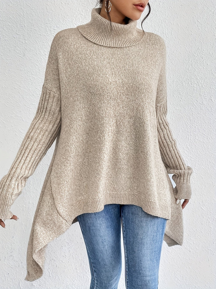 Léïna™ – Le Pull Col Montant Doux &amp; Décontracté