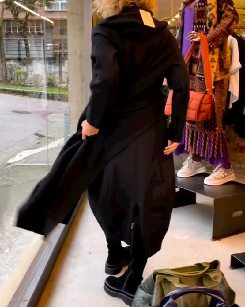 Robe élégante de couleur unie