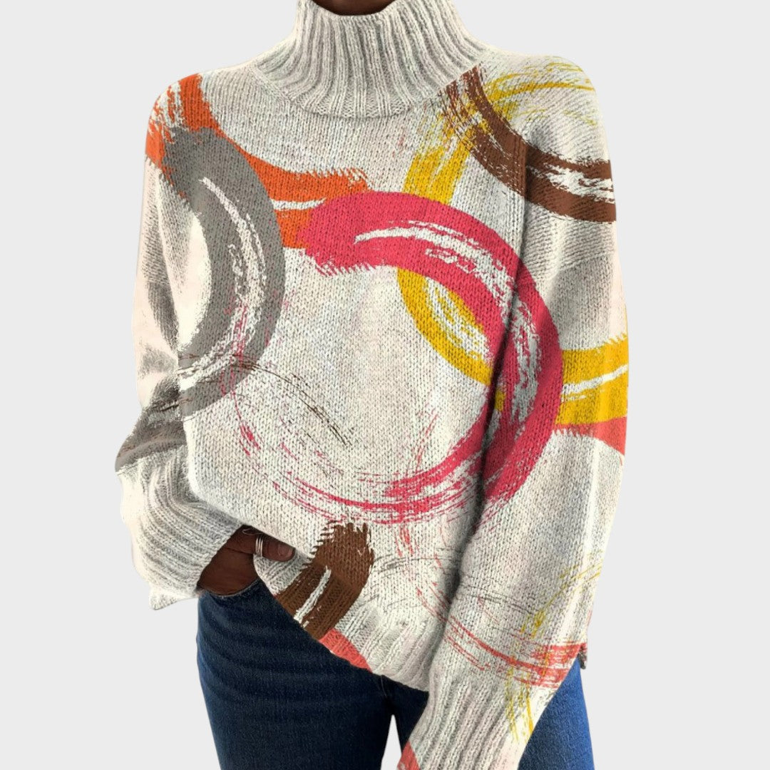 Édwige - Pull en Maille Artistique
