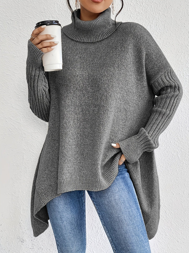 Léïna™ – Le Pull Col Montant Doux &amp; Décontracté