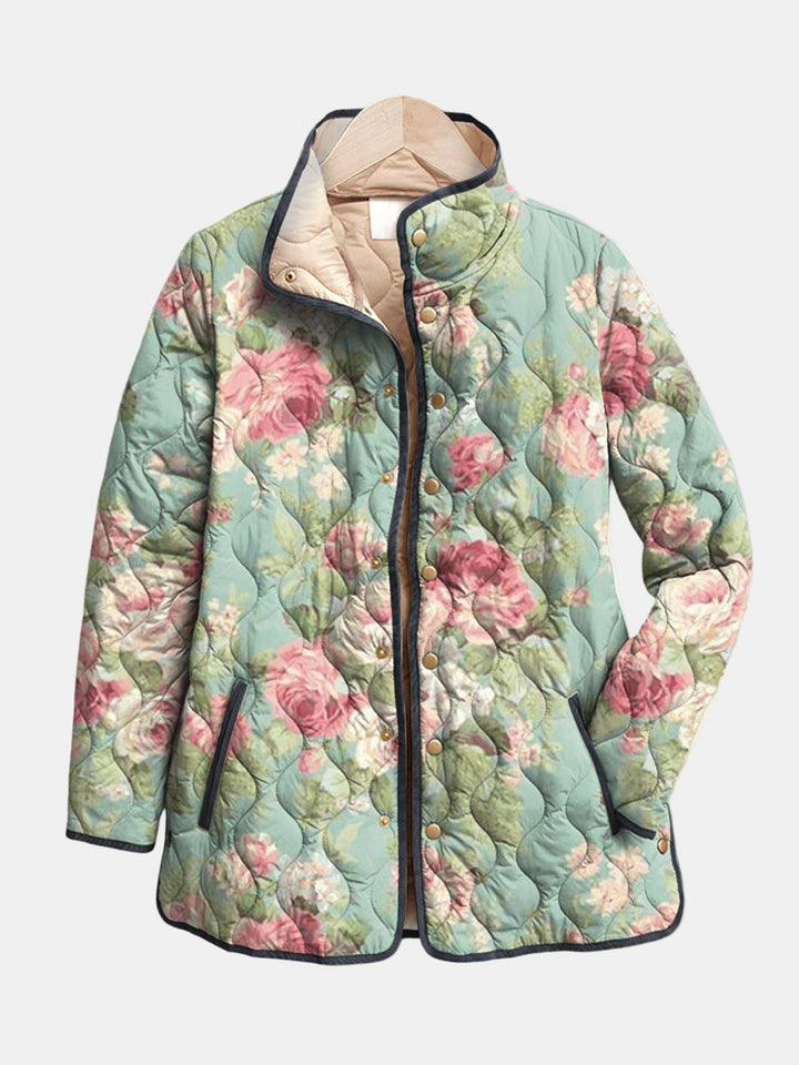 Veste Matelassée Roses Anciennes Claire