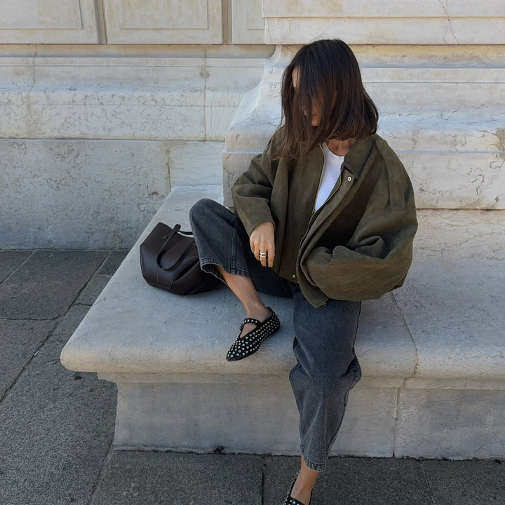 Élodie | VESTE EN FAUX SUÈDE