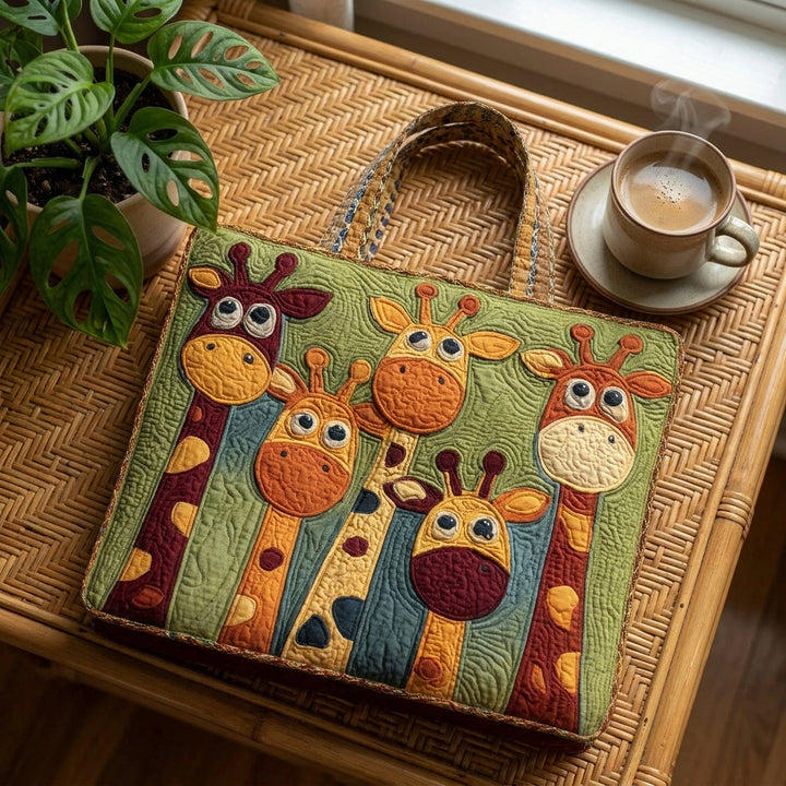Sac Cabas Matelassé - Girafe