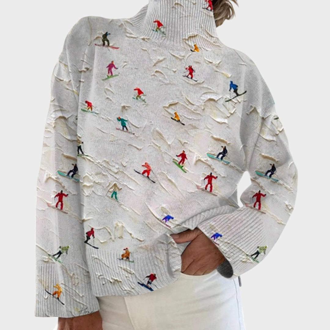 Camille - Pull en Maille Artistique