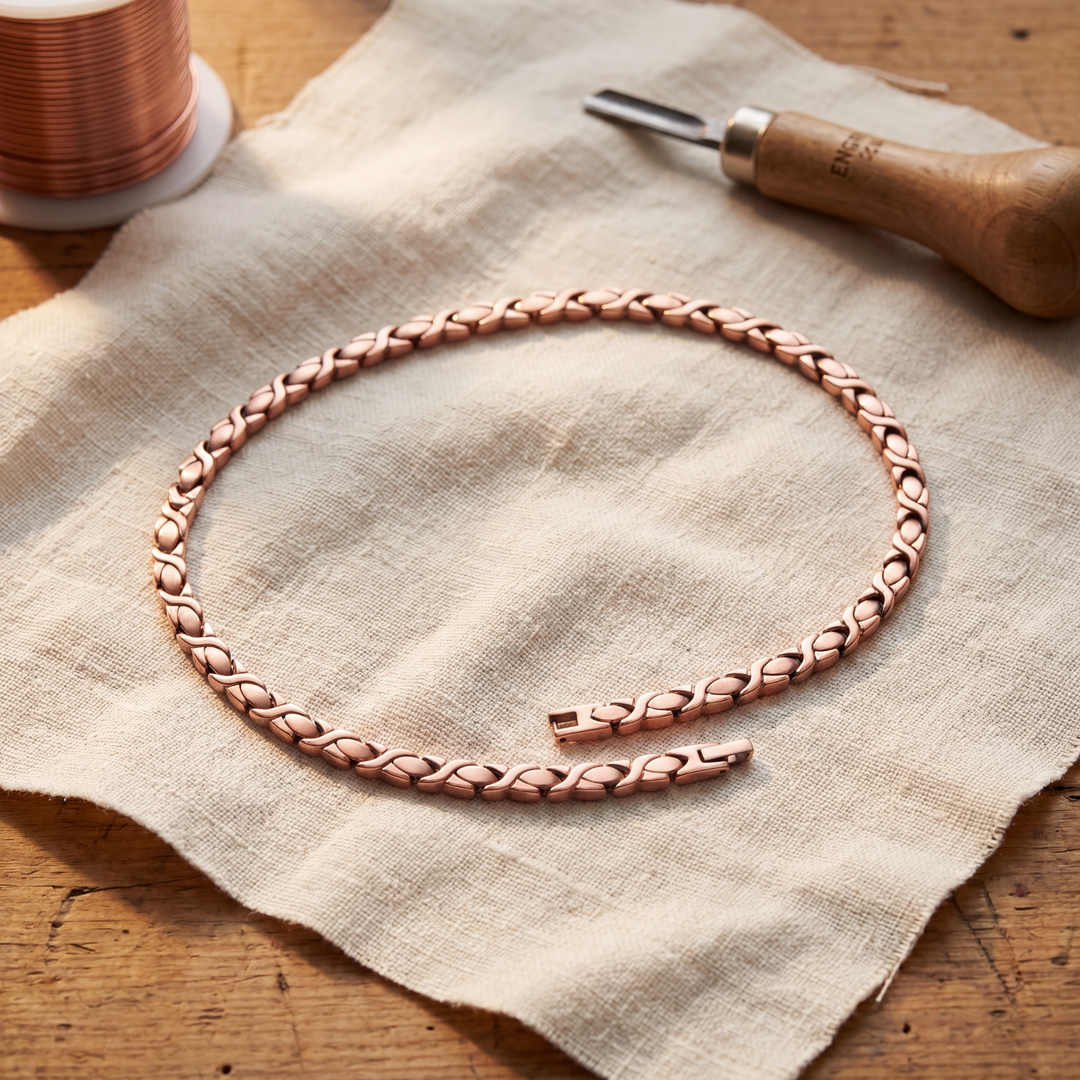 Collier en cuivre de cèdre de Élise Marseille