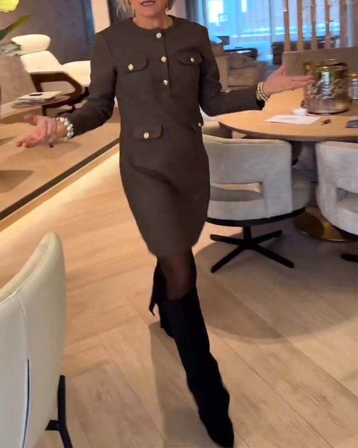 Robe Élégante Et Slim Dans Le Style