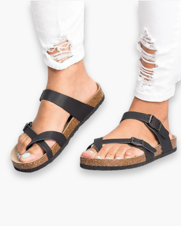 Victoire - Sandales Confortables pour Femme, Réglables et Légères