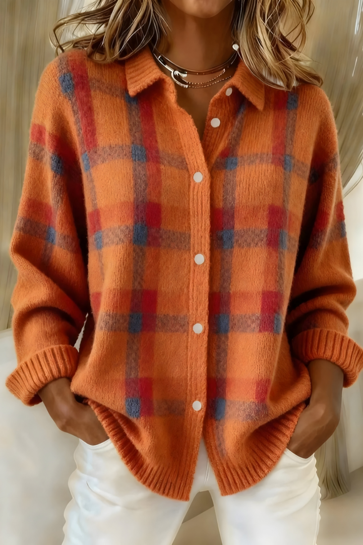 Candida — Cardigan à Carreaux