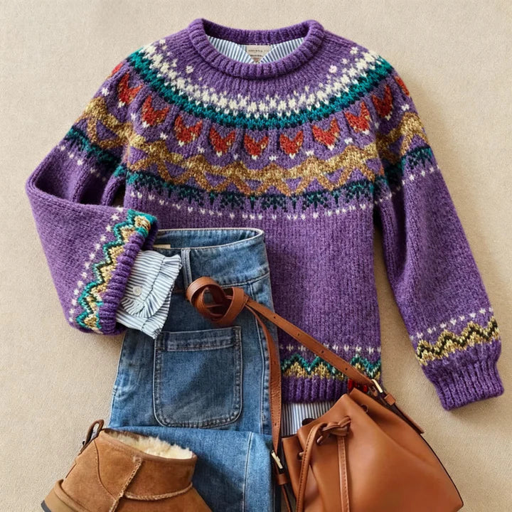 Solva | Pull Vintage Classique en Maille