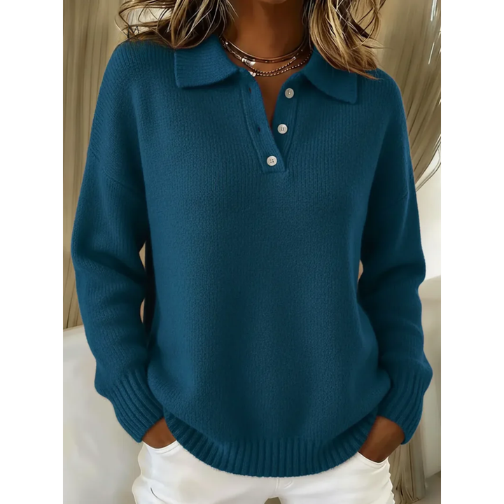 Marina — Pull Col Polo Souplesse