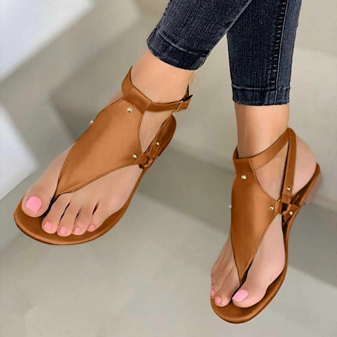 Maëlys - Sandales En Cuir Avec Bride Entre-Doigts