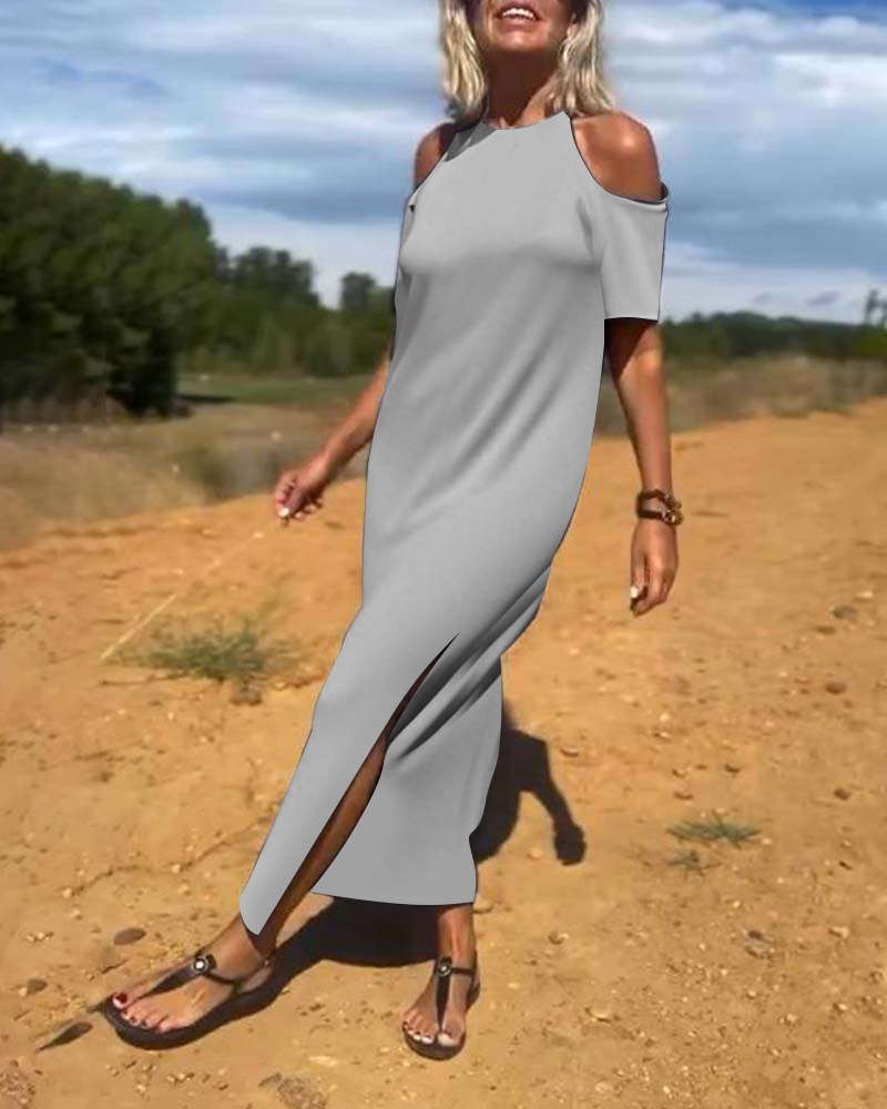 Robe Mode Décontractée Dénudée Slim