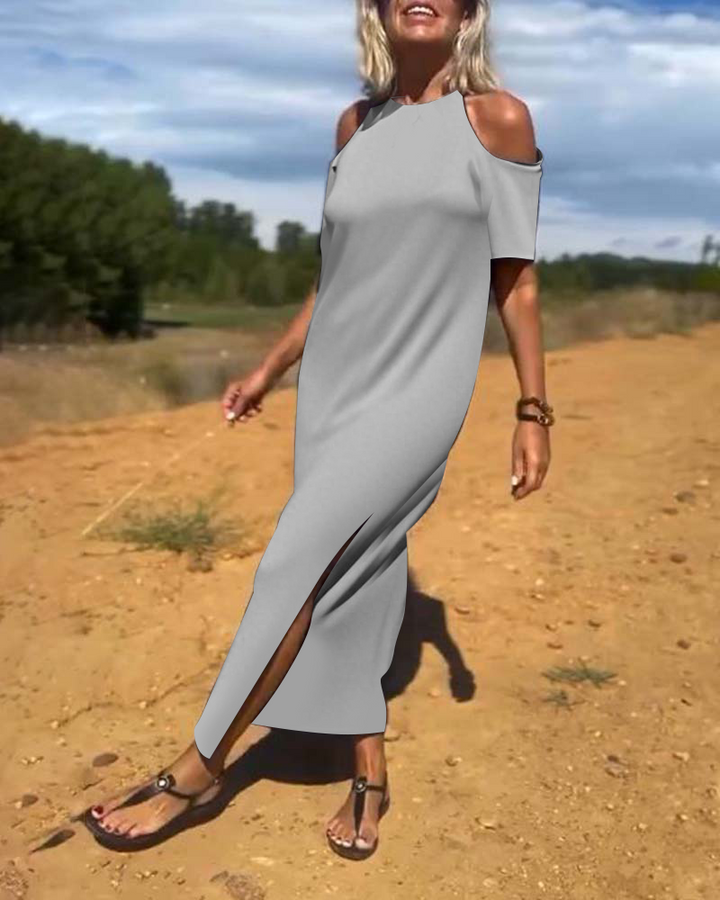 Robe Mode Décontractée Dénudée Slim