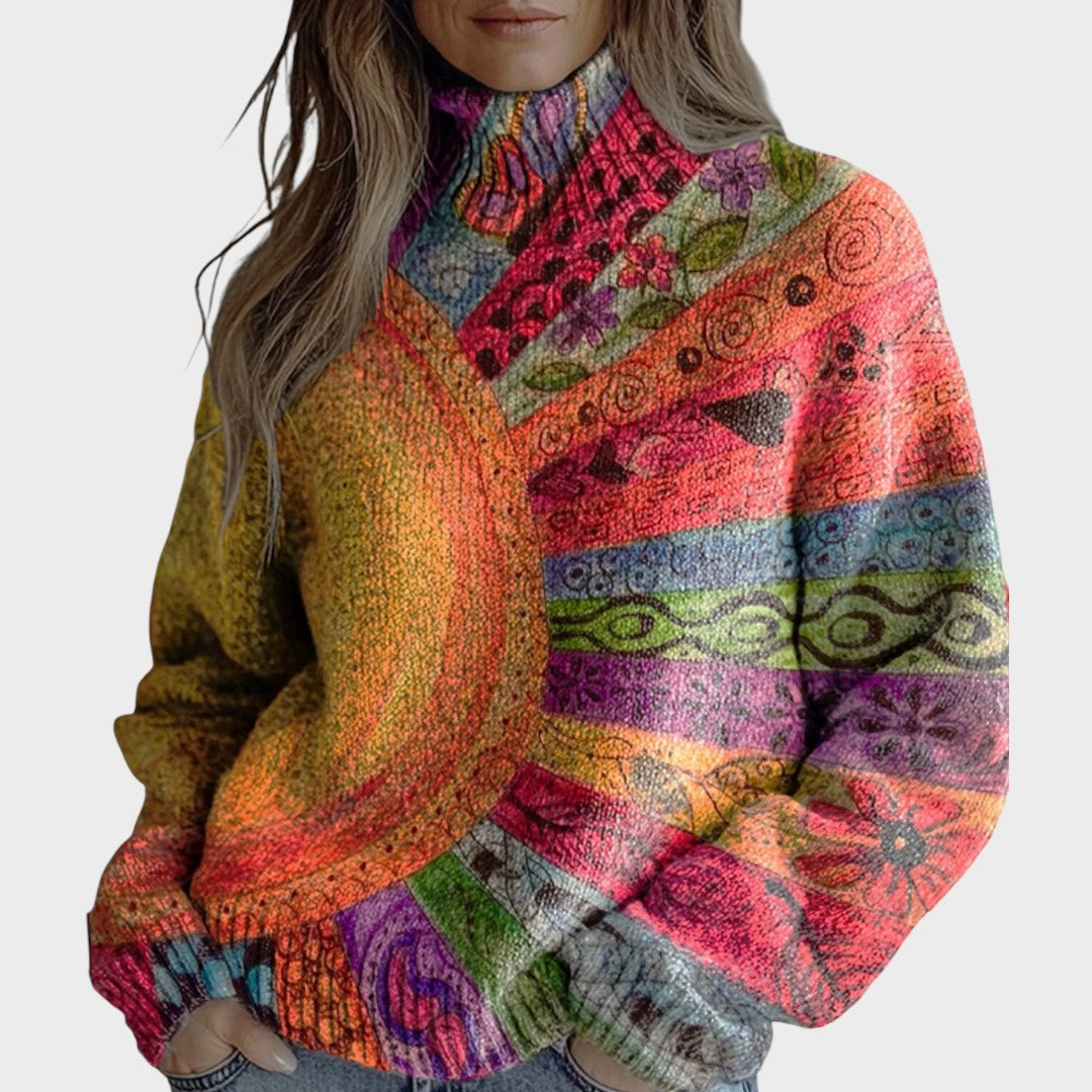 Danielle - Pull en Maille Artistique