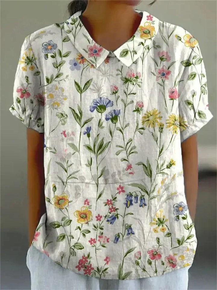 Mathilde | Blouse Fleurie Élégante