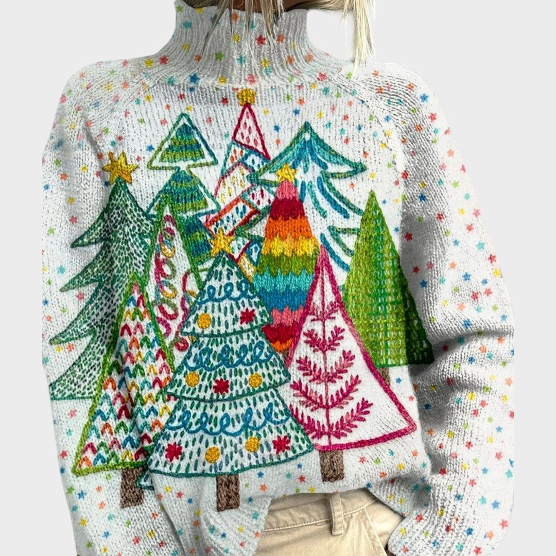 Sarah - Pull en Maille Artistique