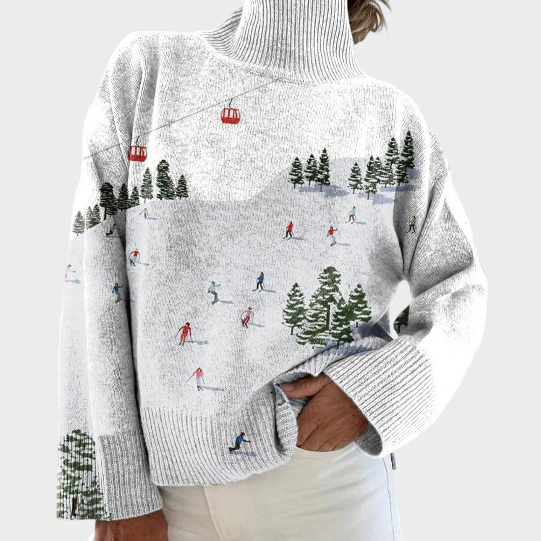 Françoise - Pull en Maille Artistique