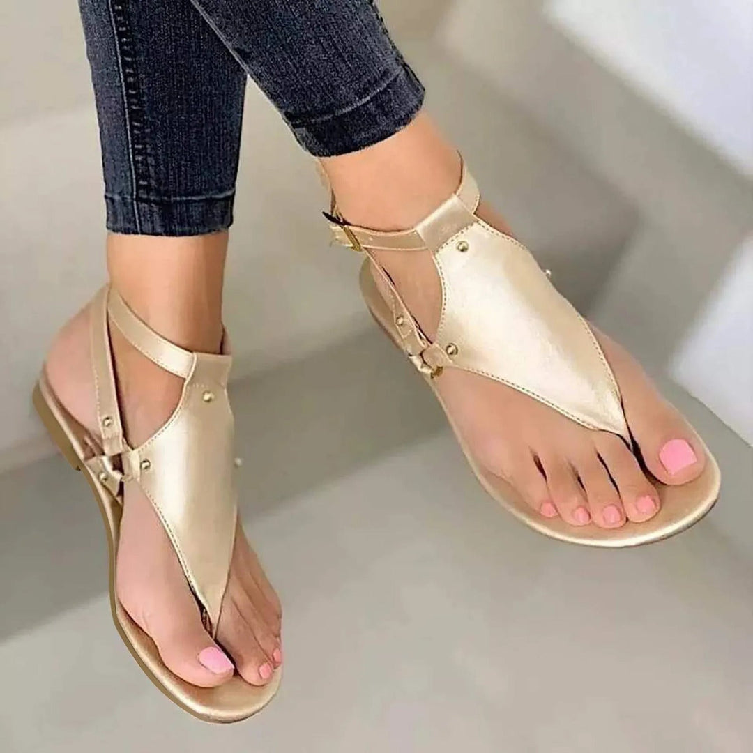 Maëlys - Sandales En Cuir Avec Bride Entre-Doigts