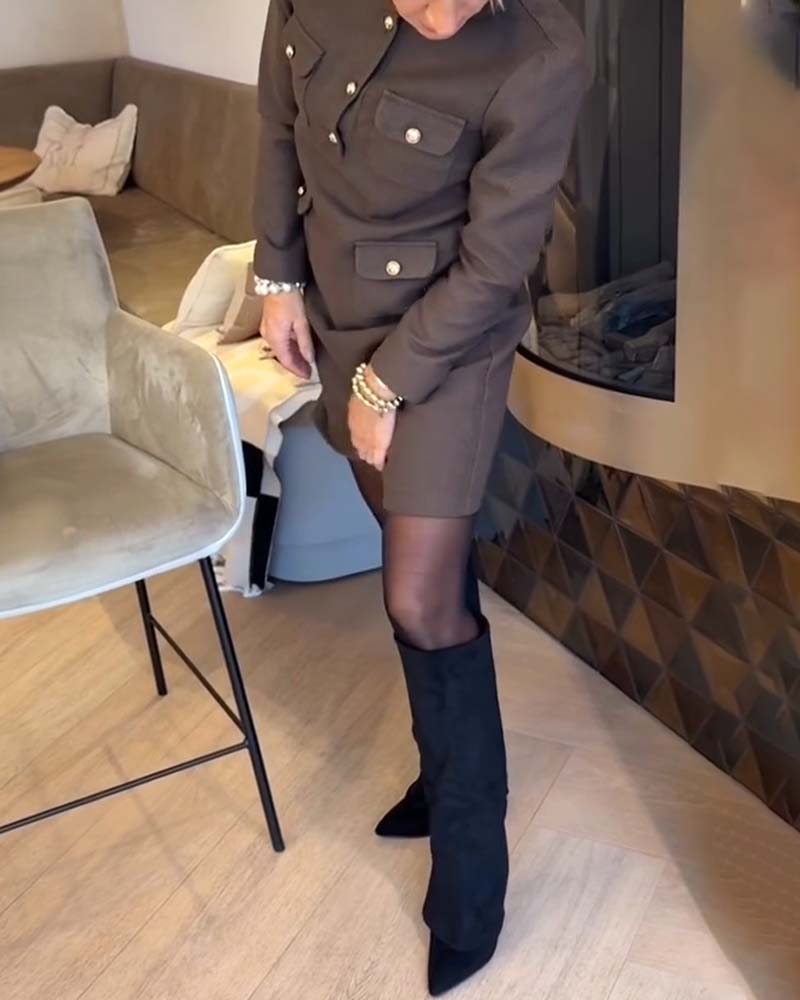Robe Élégante Et Slim Dans Le Style