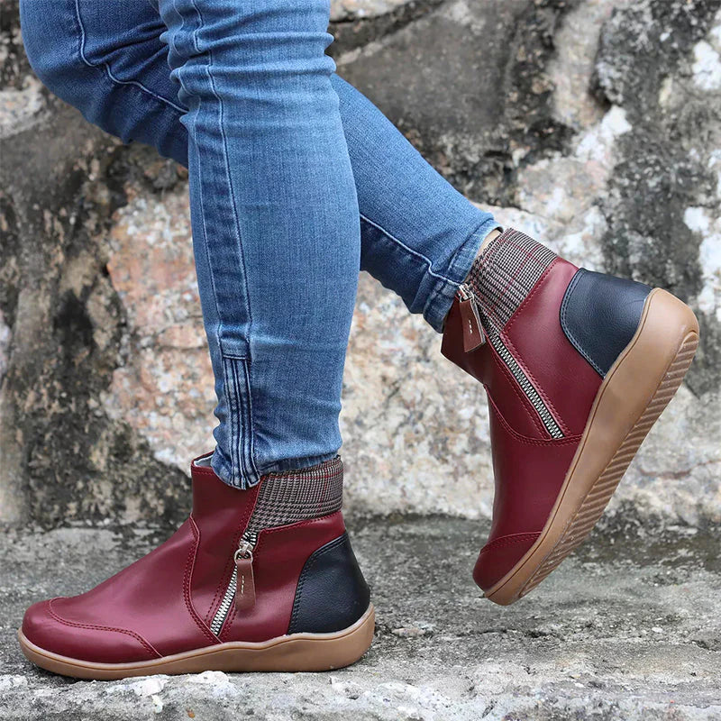 Moira | Bottes Orthopédiques Imperméables à Fermeture Éclair Premium