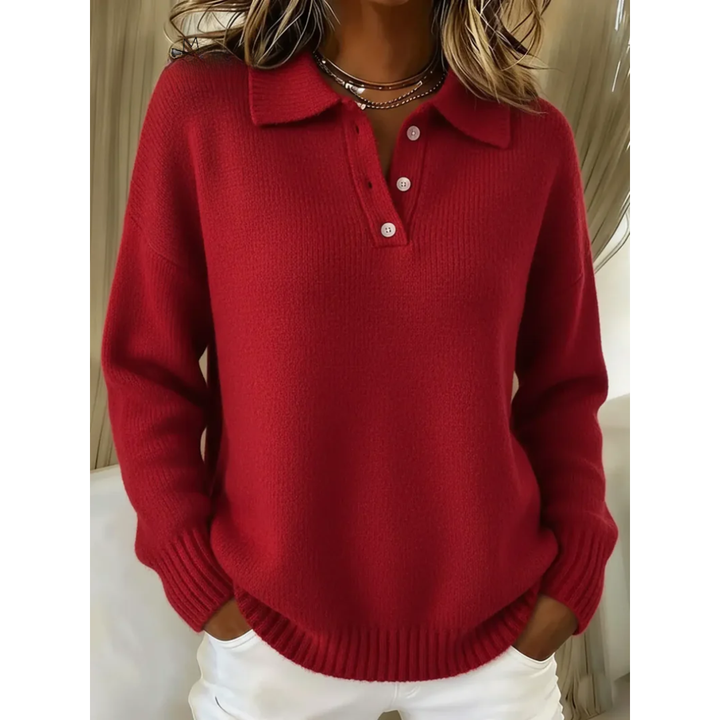 Marina — Pull Col Polo Souplesse