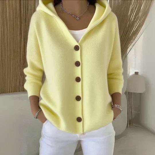 Rosetta — Cardigan à Capuche Cocooning