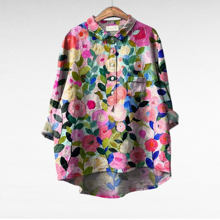 Lucie | Blouses Élégantes à Fleurs (1+1 OFFERT)