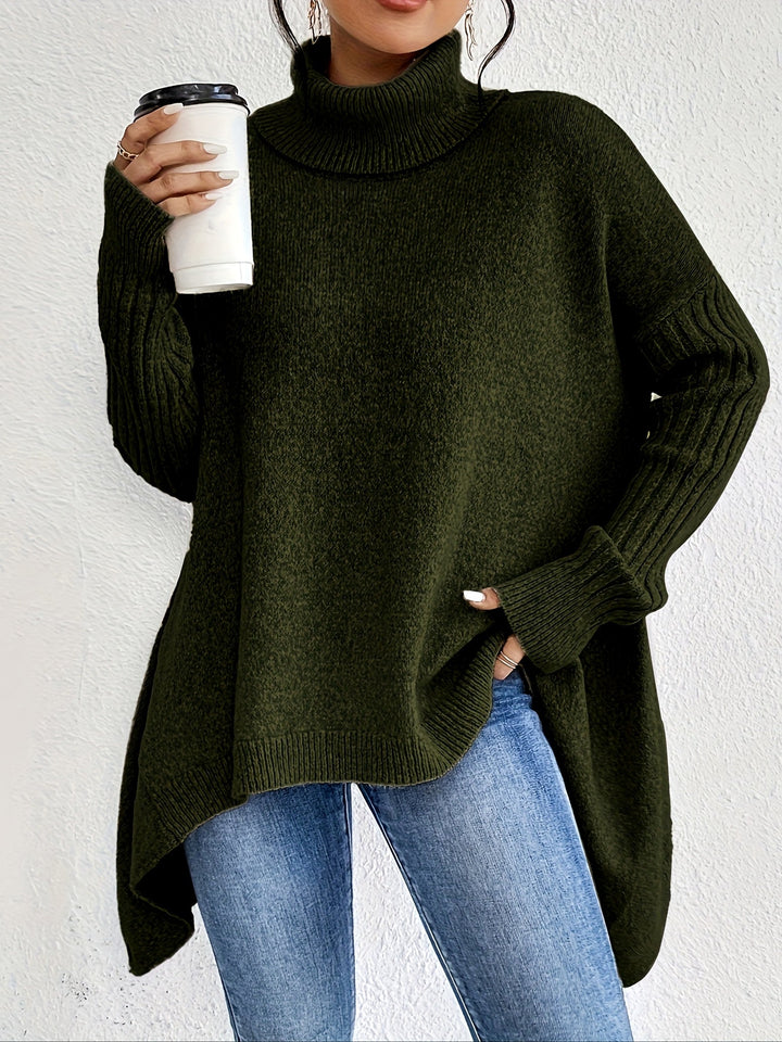Léïna™ – Le Pull Col Montant Doux &amp; Décontracté