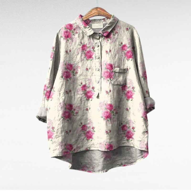 Lucie | Blouses Élégantes à Fleurs (1+1 OFFERT)