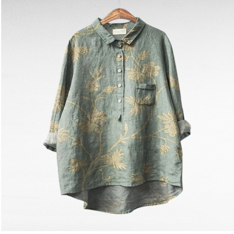 Lucie | Blouses Élégantes à Fleurs (1+1 OFFERT)