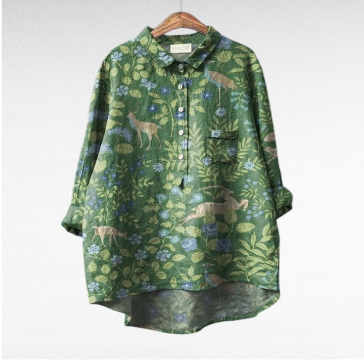 Lucie | Blouses Élégantes à Fleurs (1+1 OFFERT)