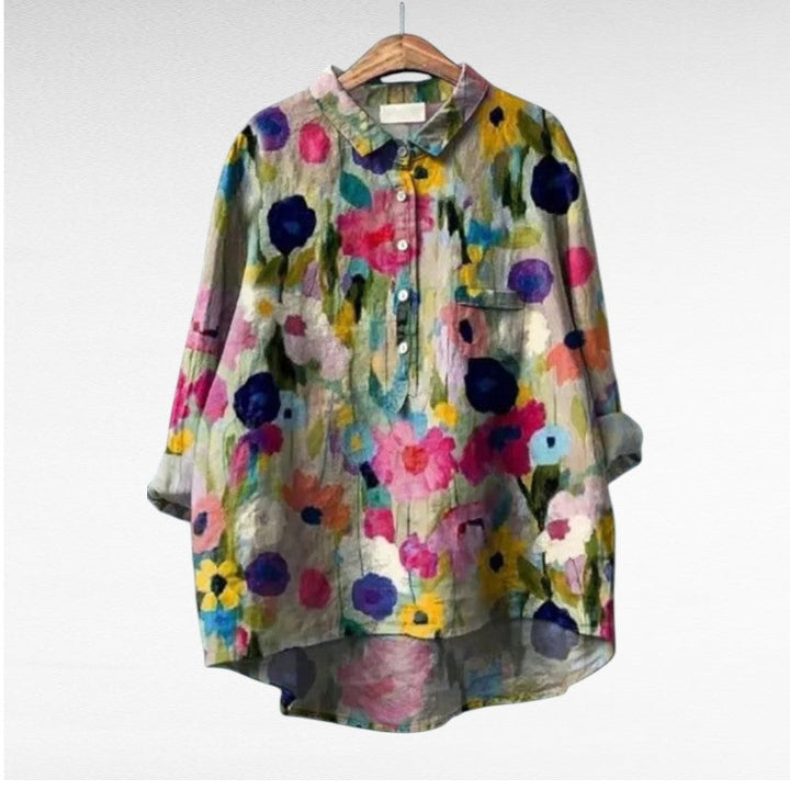 Lucie | Blouses Élégantes à Fleurs (1+1 OFFERT)