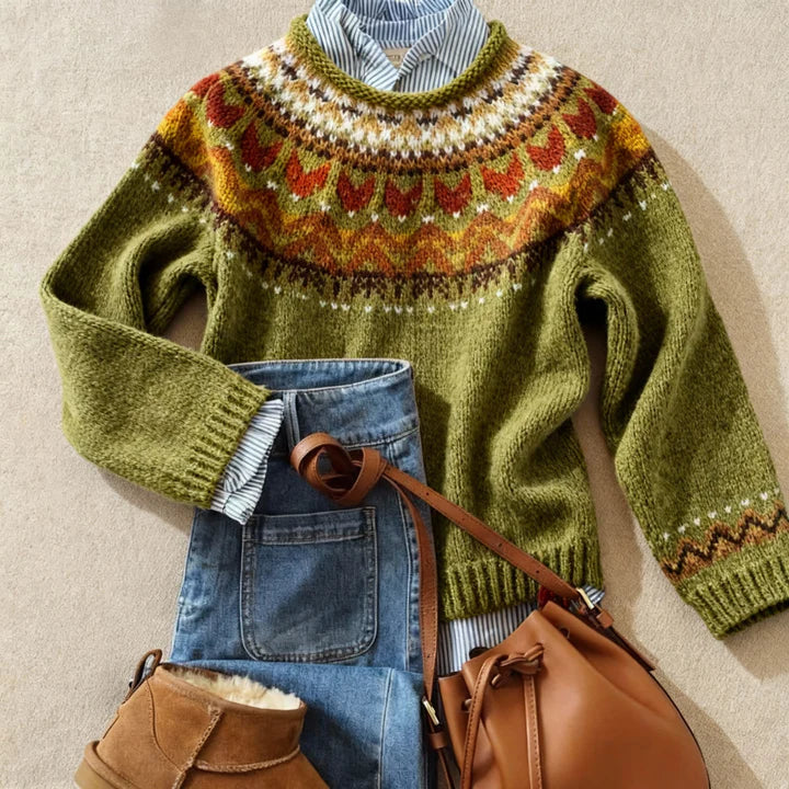 Ardent | Pull Vintage Classique en Maille