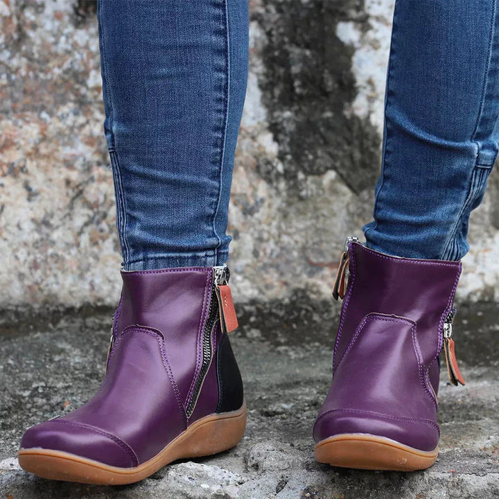 Moira | Bottes Orthopédiques Imperméables à Fermeture Éclair Premium