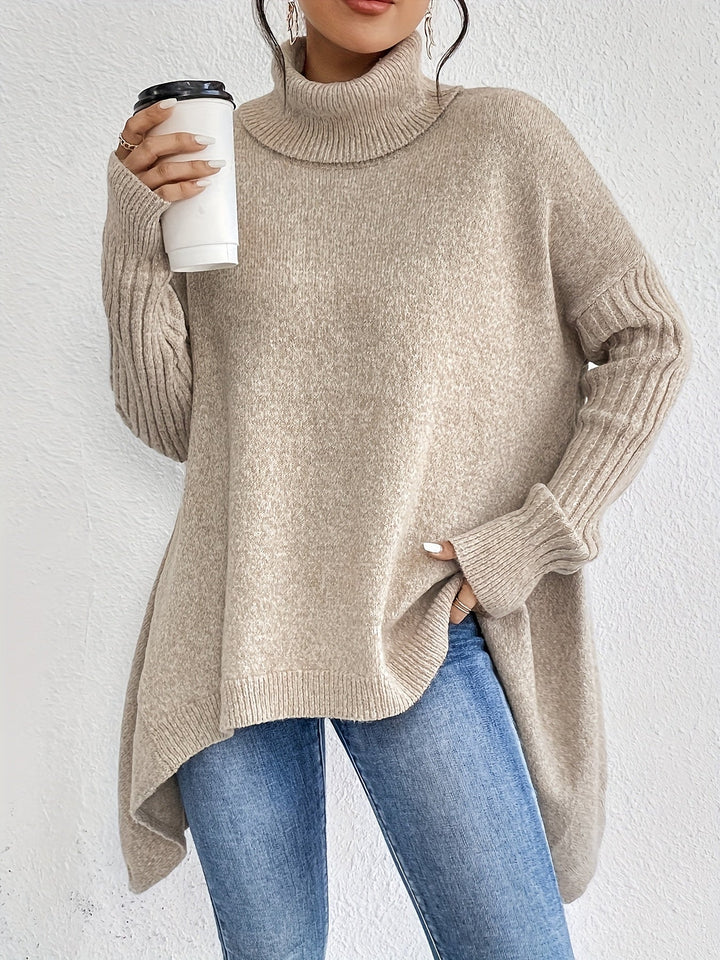 Léïna™ – Le Pull Col Montant Doux &amp; Décontracté