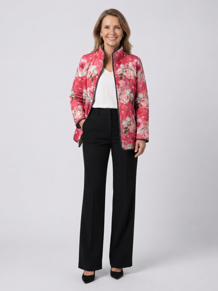 Veste Matelassée Roses Poudrées Christine