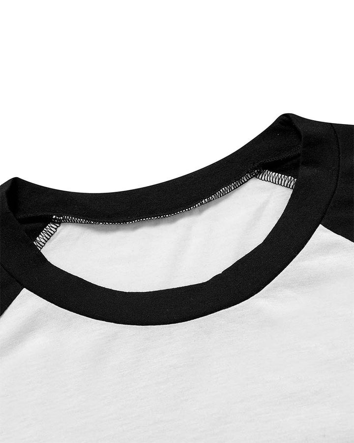 T-Shirt Décontracté à Manches Raglan
