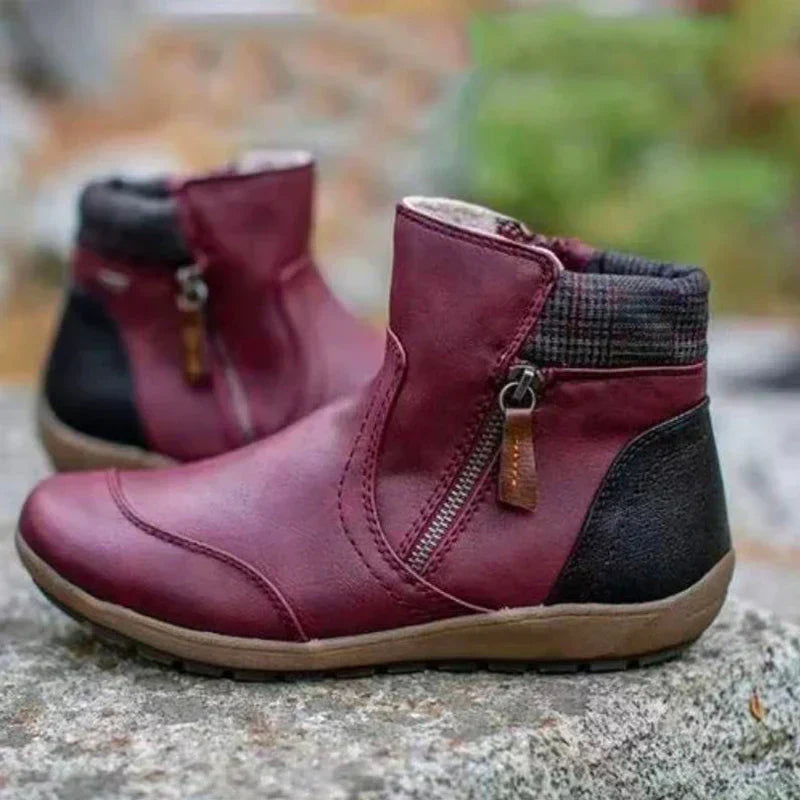 Moira | Bottes Orthopédiques Imperméables à Fermeture Éclair Premium