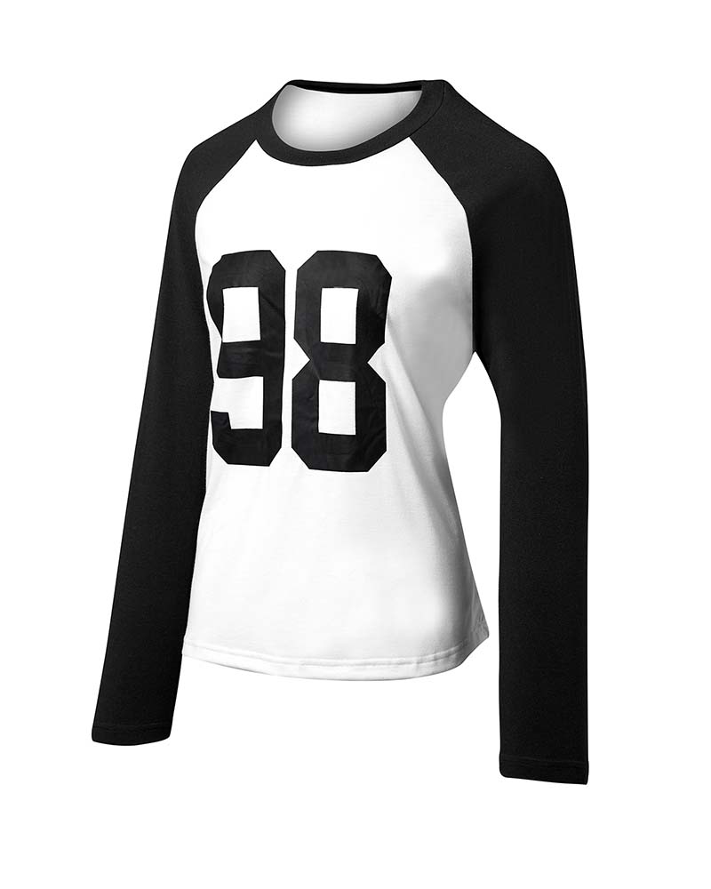 T-Shirt Décontracté à Manches Raglan
