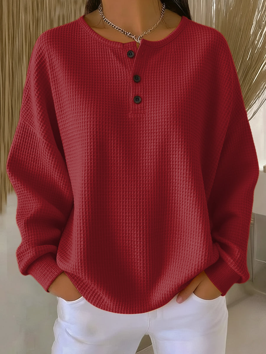 Miranda — Sweat Henley Texturé
