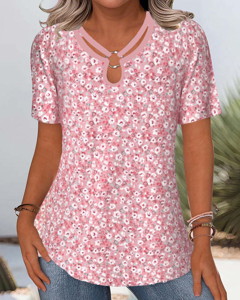 T-Shirt Imprimé Décontracté Confort