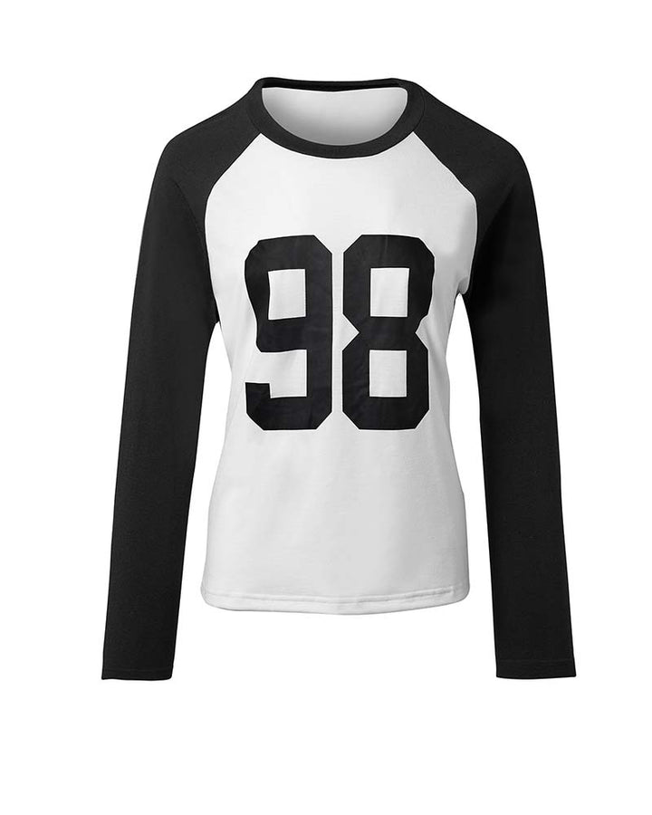 T-Shirt Décontracté à Manches Raglan