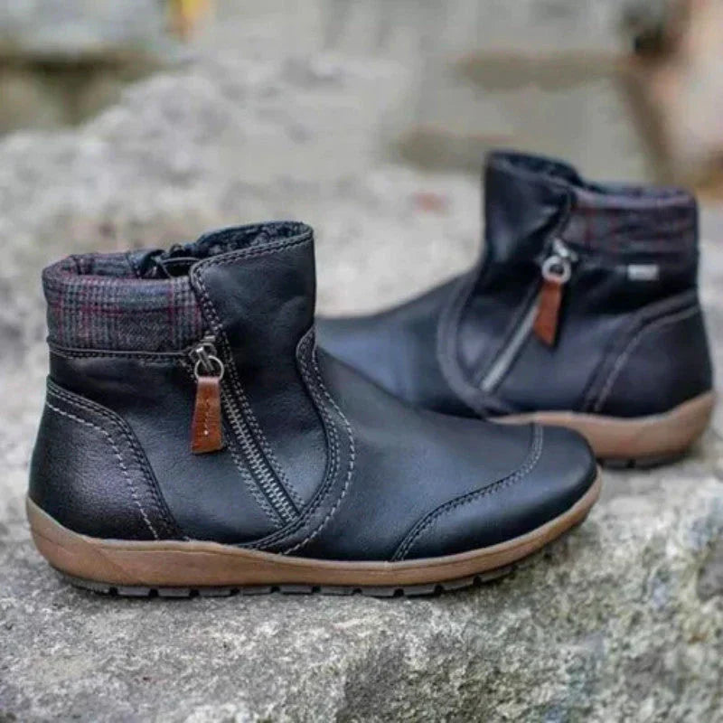 Moira | Bottes Orthopédiques Imperméables à Fermeture Éclair Premium