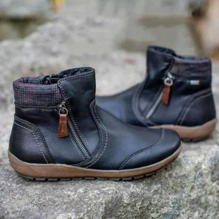 Moira | Bottes Orthopédiques Imperméables à Fermeture Éclair Premium