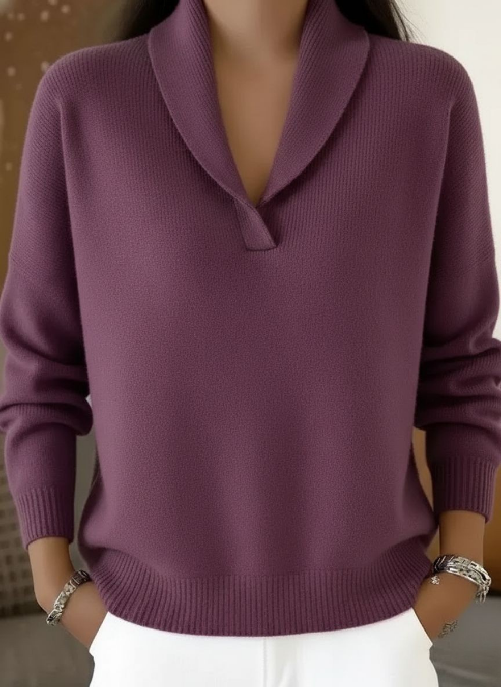 Nella — Pull Col V Essentiel