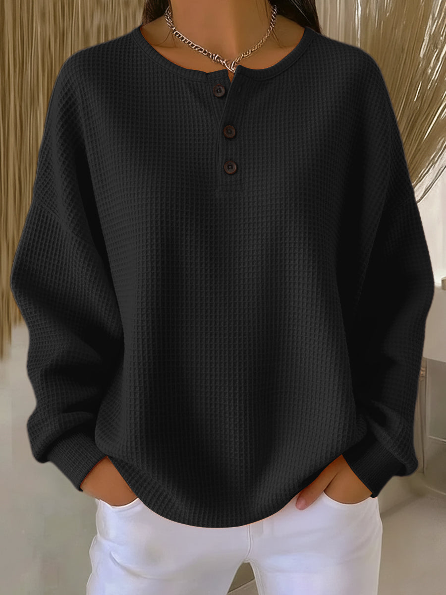 Miranda — Sweat Henley Texturé
