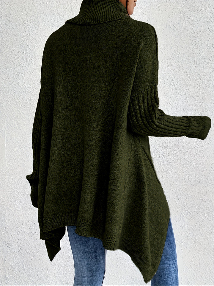 Léïna™ – Le Pull Col Montant Doux &amp; Décontracté