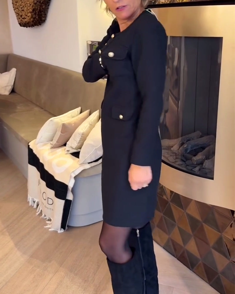 Robe Élégante Et Slim Dans Le Style