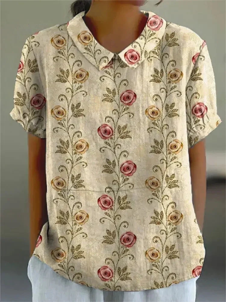 Mathilde | Blouse Fleurie Élégante